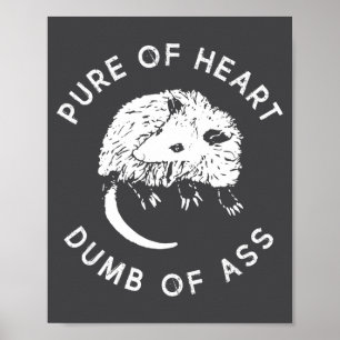 Poster Puro De Coração Tolo De Frases Engraçadas Fantasia