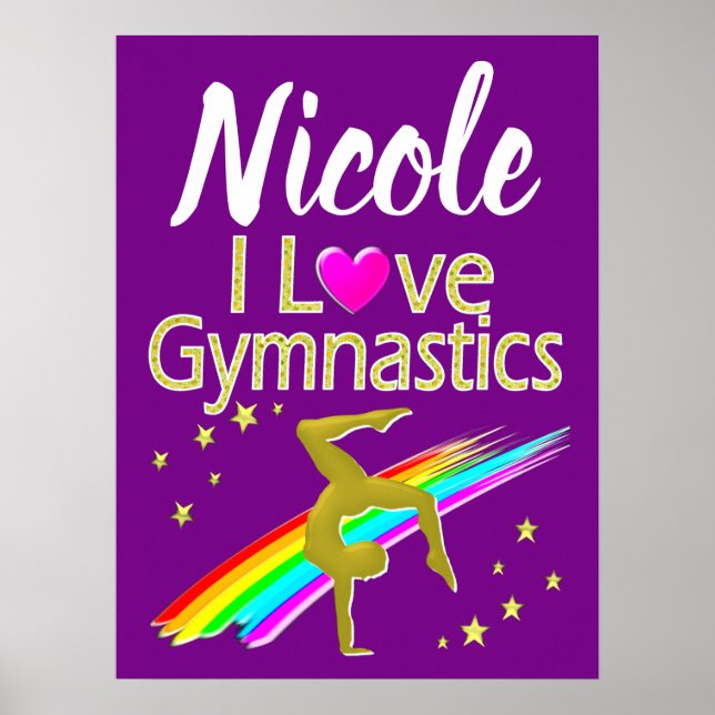 POSTER PURPER I AMOR GYMNASTICS DESIGN (Frente)