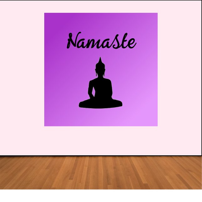 Poster Purple Buddha Namaste (Criador carregado)