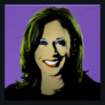 Pôster Purple Kamala Harris Pop Art<br><div class="desc">Arte Pop política e presentes políticos no site PolitiClothes.com e PolitiCardz.com Encontrar os presentes políticos e eleitorais mais únicos, incluindo: T-shirts políticas, autocolantes políticos, botões políticos, Posters políticos, pernos políticos, cartões políticos, políticos, políticos, políticos, Posters políticos, sinais políticos e muito mais! Arte e artes políticas: http://www.PolitiClothes.com Cartões e presentes políticos:...</div>