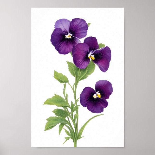 Poster Purple Pansy (Frente)