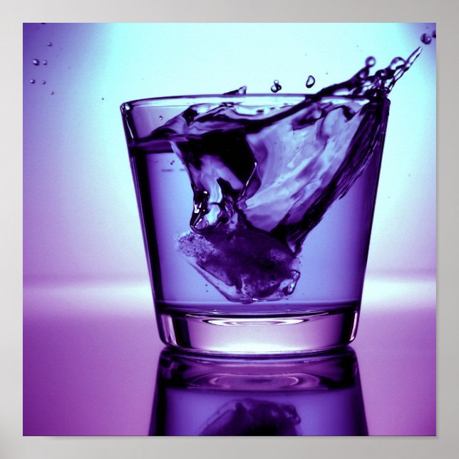 Poster Purple splash (Frente)