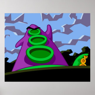 Poster Purple Tentacle