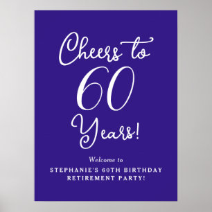 Poster Púrpura Anima 60 anos de festa de aposentadoria