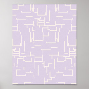 Poster Púrpura de Abstrato minimalista