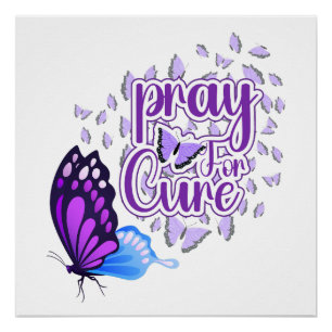 Pôster Púrpura de consciência de Alzheimer