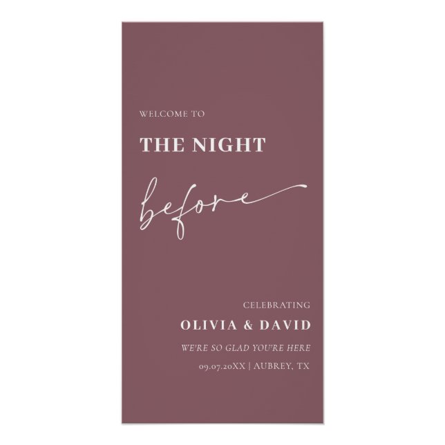 Pôster Púrpura Na Noite Antes Do Ensaio, Jantar Poster (Frente)