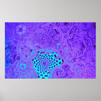 Pôster Púrpura Vortex Maze