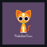 Pôster Purrl the Cat<br><div class="desc">Purrl é uma Peixes, e como seu signo, ela adora peixe. Ela é muito boa em entender relacionamentos, mas pode ser um pouco vã; seus amigos às vezes a pegam admirando-se no espelho. Purrl adora uma boa impressão leopardo. Peço-lhe que faça parte do Siamese, e toda a moda, ela adora...</div>