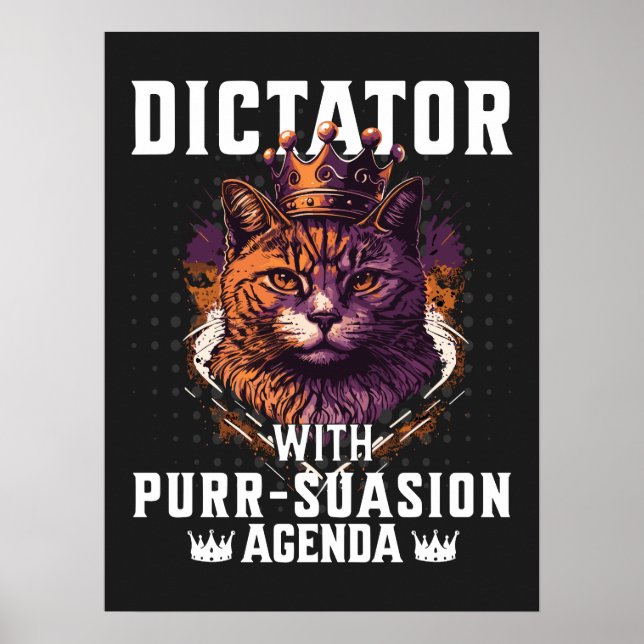 Poster Pursursion Agenda Funny Bossy Cat (Frente)