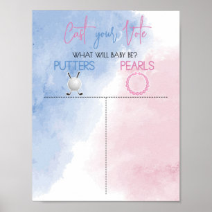 Poster Putters ou Pearls Gênero Revelem seu voto