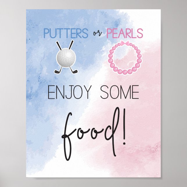Poster Putters ou Pears Aproveite algum sinal de comida (Frente)