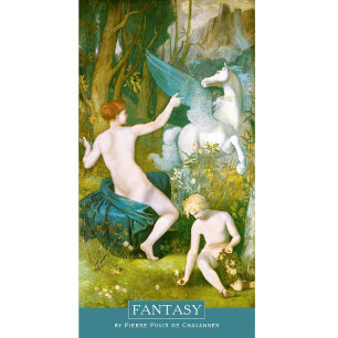 Poster Puvis de Chavannes Fantasy Pegasus CC0036