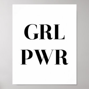POSTER PWR GRL