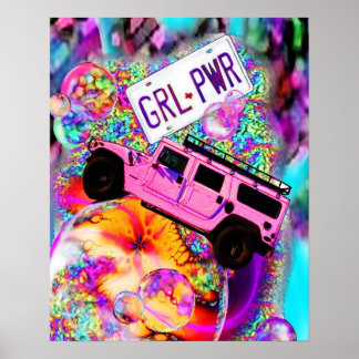 Pôster PWR GRL - Energia das Meninas