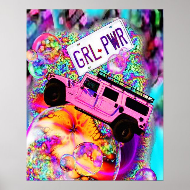 Pôster PWR GRL - Energia das Meninas (Frente)