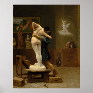 Poster Pygmalion e Galatea por Jean-Leon Gerome