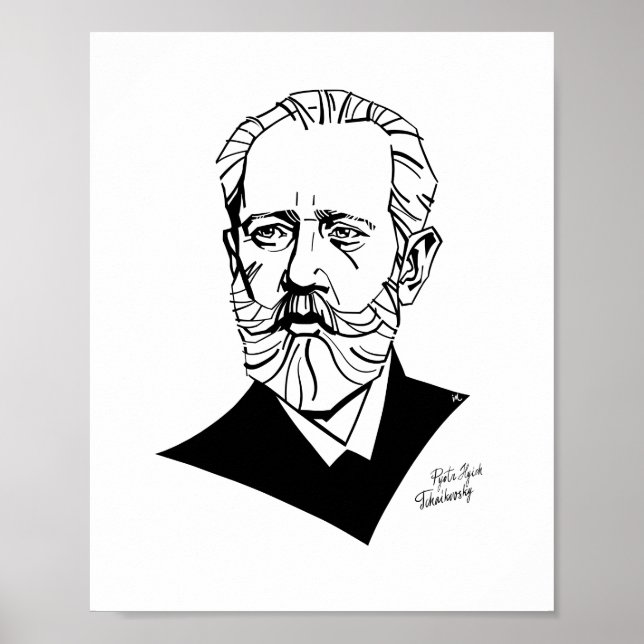 Poster Pyotr Tchaikovsky (Frente)