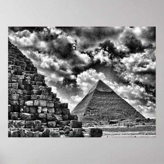 Poster Pyramids in Giza, Cairo, Egypt (Frente)