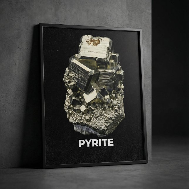 Poster Pyrite Crystal Specimen (Criador carregado)
