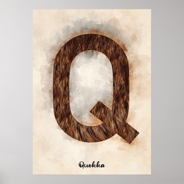 Poster Q é para Quokka (Frente)