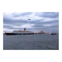 QE2 e QM2 em NYC