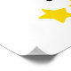 Poster QR minimalista nos deixe um logotipo de revisão (Borda)