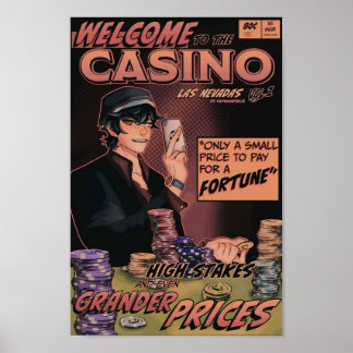 Poster Quackity Casino Dream SMP Las Nevadas Comic