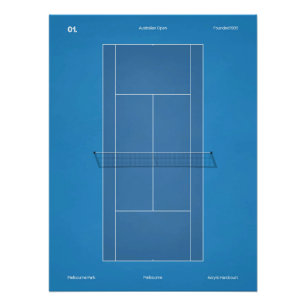 Pôster Quadra de Tênis do Australian Open