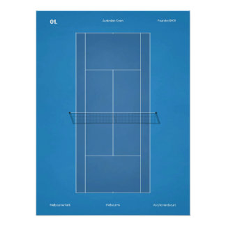 Pôster Quadra de Tênis do Australian Open