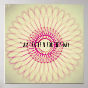 Poster quadrado da gratitude