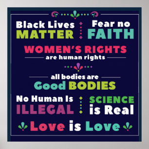 Poster quadrado da solidariedade