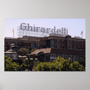 Poster QUADRADO de GHIRARDELLI em SAN FRANCISCO