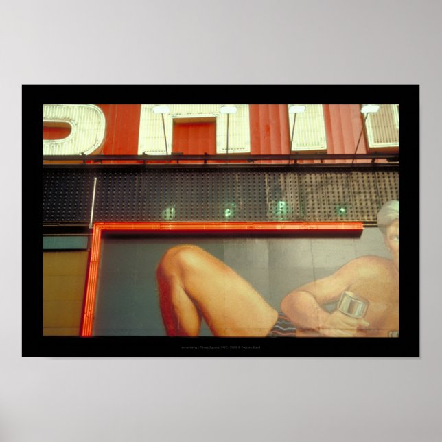 Pôster Quadrado de publicidade em Malhações de construção (Frente)