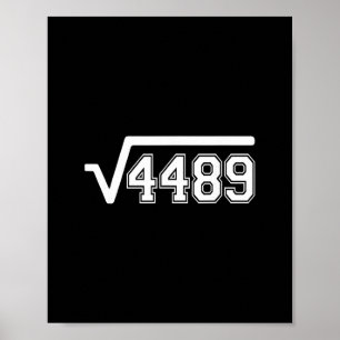 Poster Quadrado Engraçado 4489 67 Dito Engraçado de Meme