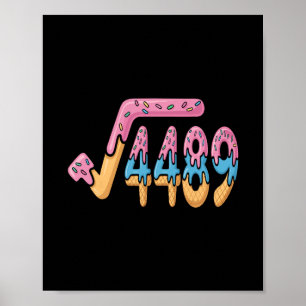 Poster Quadrado Engraçado Raiz 4489 Engraçado 67 Sorvete