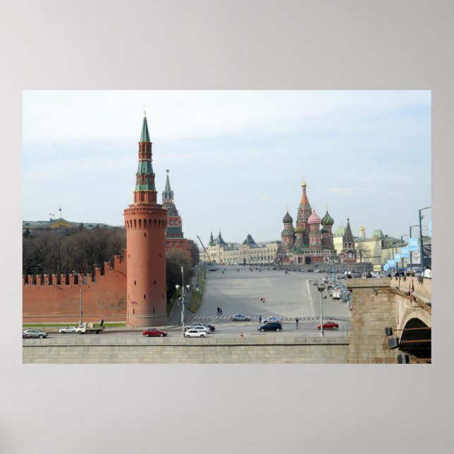 Poster Quadrado Vermelho (Frente)