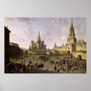 Poster Quadrado vermelho, Moscovo, 1801