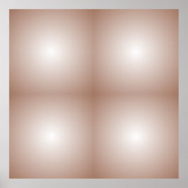 Poster Quadrados Geométricos com Branco Gradiente Mocha M