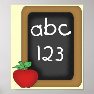 Pôster Quadro de ABC 123