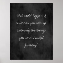 Quadro de Ação de Graças de Hoje