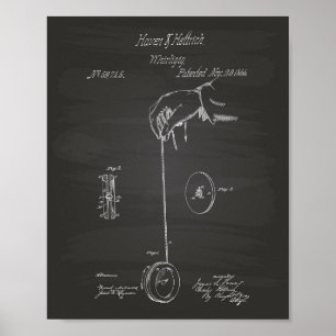 Poster Quadro de Arte Patente Yoyo 1866
