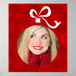 Poster Quadro de Bola de Natal Personalizável