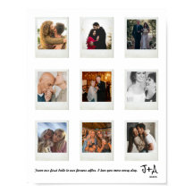 Quadro de Colagem de Fotos de Aniversário Personal