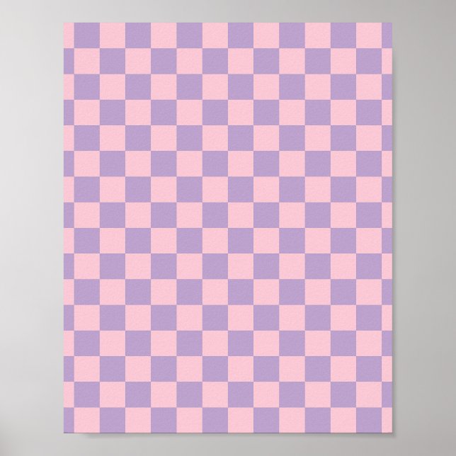 Poster Quadro De Controlo Púrpura E Rosa (Frente)