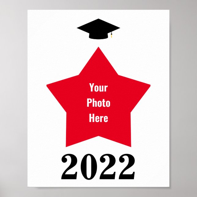 Poster Quadro de Forma de Imagem Estrela (Frente)