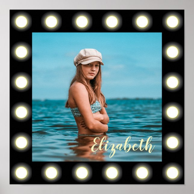 Poster Quadro de Fotografias preto exclusivo no Na moda m (Frente)