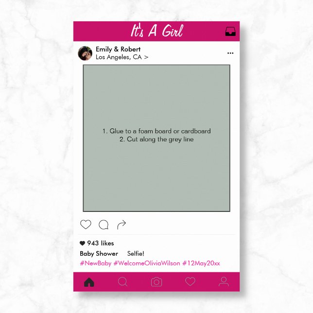 Pôster Quadro de Fotos Prop. de Festa de Chá de fraldas p (Criador carregado)