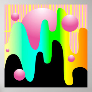 Poster quadro de ilustração com design com o desenho em c