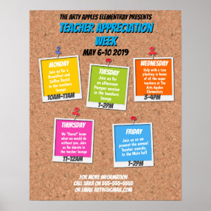 Poster Quadro de Notícias da Semana de Apreciação do Prof